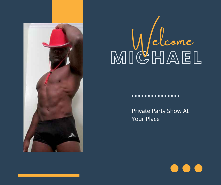 Mount Pleasant male stripper Michael performing